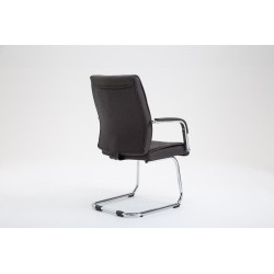 Silla Estilo Cantilever Sievert en Tela Gris oscuro