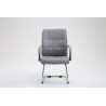 Silla Estilo Cantilever Sievert en Tela Gris claro