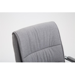 Silla Estilo Cantilever Sievert en Tela Gris claro