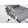 Silla Estilo Cantilever Sievert en Tela Gris claro