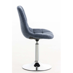 Silla Lounge Emil en Tela Azul