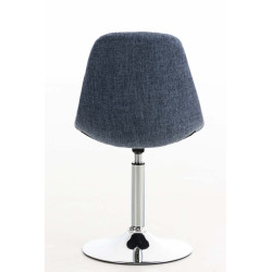 Silla Lounge Emil en Tela Azul