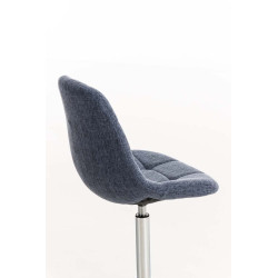 Silla Lounge Emil en Tela Azul