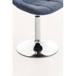 Silla Lounge Emil en Tela Azul