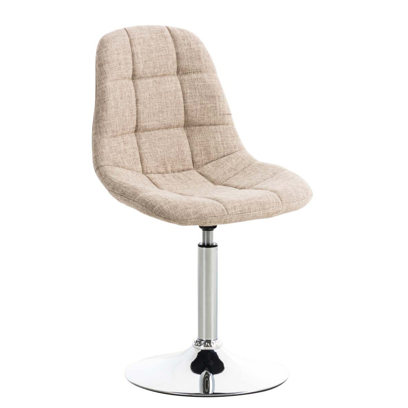 Silla Lounge Emil en Tela Crema