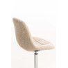 Silla Lounge Emil en Tela Crema