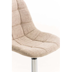 Silla Lounge Emil en Tela Crema