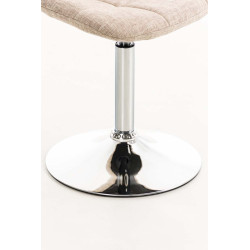 Silla Lounge Emil en Tela Crema