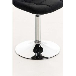 Silla Lounge Emil en Tela Negro