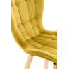 Silla Comedor Elda En Terciopelo Amarillo