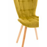 Silla Comedor Elda En Terciopelo Amarillo