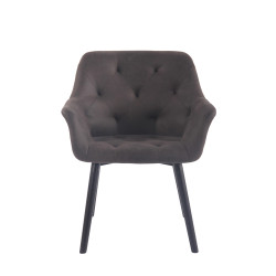 Silla Retro Cassidy Gris oscuro,Negro