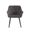 Silla Retro Cassidy Gris oscuro,Negro