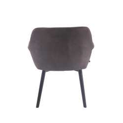 Silla Retro Cassidy Gris oscuro,Negro