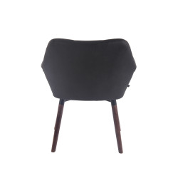 Silla Retro Cassidy Negro,Nogal