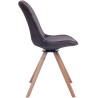 Silla Troyes Rund En Terciopelo Natural,Gris oscuro