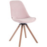 Silla Troyes Rund En Terciopelo Natural,Rosado