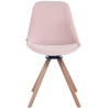 Silla Troyes Rund En Terciopelo Natural,Rosado