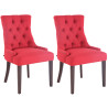 Set De 2 Sillas De Comedor Aberdeen Antiguo,Rojo