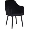 Silla De Salón Utrecht En Terciopelo Negro,Negro