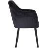 Silla De Salón Utrecht En Terciopelo Negro,Negro