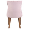 Silla De Comedor Aberdeen En Terciopelo Rosado,Antiguo claro