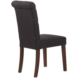 Silla de comedor Lisburn Negro,Tela