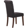 Silla de comedor Lisburn Negro,Tela