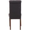 Silla de comedor Lisburn Negro,Tela