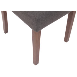 Silla de comedor Lisburn Gris oscuro,Tela