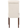 Silla de comedor Lisburn Crema,Tela