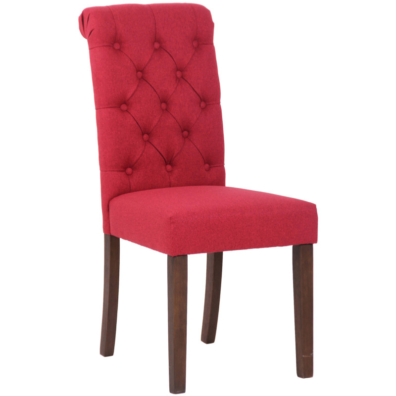 Silla de comedor Lisburn Rojo,Tela