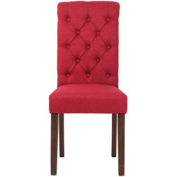 Silla de comedor Lisburn Rojo,Tela