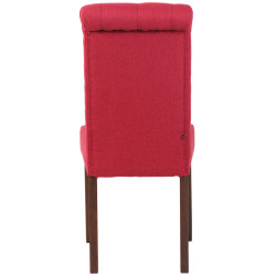 Silla de comedor Lisburn Rojo,Tela