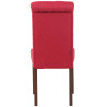 Silla de comedor Lisburn Rojo,Tela