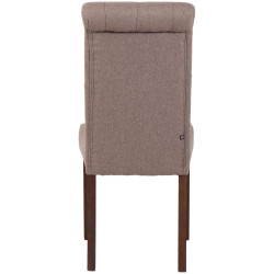 Silla de comedor Lisburn Gris topo,Tela