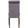 Silla de comedor Lisburn Gris oscuro,Terciopelo