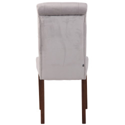 Silla de comedor Lisburn Gris,Terciopelo