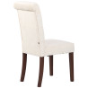 Silla de comedor Lisburn Crema,Terciopelo