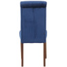 Silla de comedor Lisburn Azul,Terciopelo