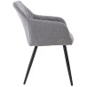 Silla de comedor Shila Tela,Gris