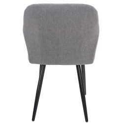 Silla de comedor Shila Tela,Gris