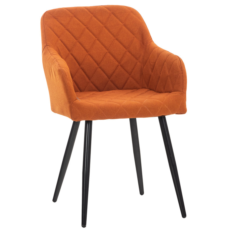 Silla de comedor Shila Tela,Naranja