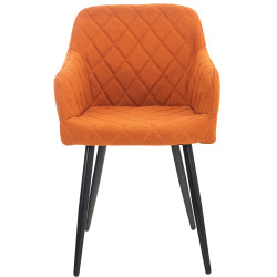 Silla de comedor Shila Tela,Naranja