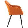 Silla de comedor Shila Tela,Naranja