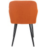 Silla de comedor Shila Tela,Naranja