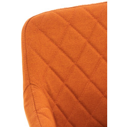 Silla de comedor Shila Tela,Naranja