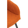 Silla de comedor Shila Tela,Naranja