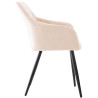 Silla de comedor Shila Terciopelo,Beige