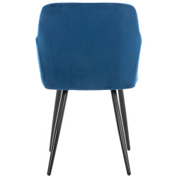 Silla de comedor Shila Terciopelo,Azul